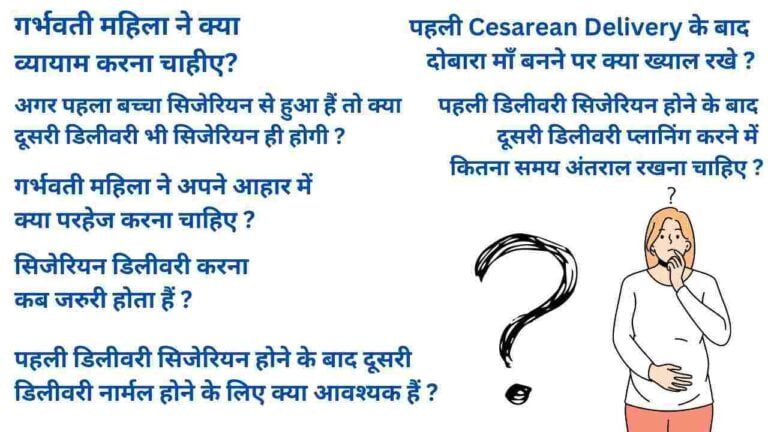 Normal delivery after cesarean tips in Hindi