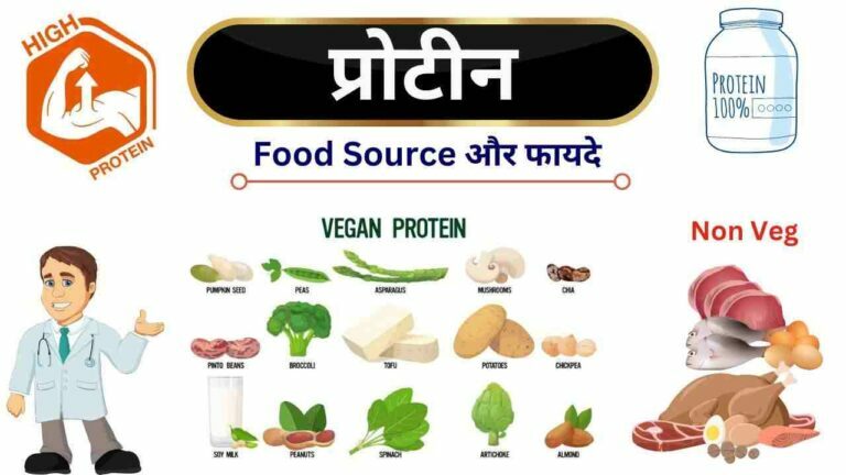 Protein veg non veg food source benefits in Hindi